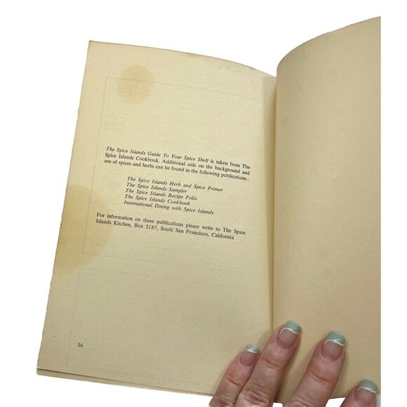 VTG Spice Islands A Guide to Your Spice Shelf by Fred Caligiuri 1964 Paperback - Picture 4 of 4